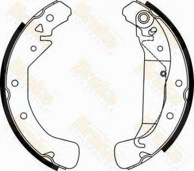BRAKE ENGINEERING sh2497 -  Комплект тормозных колодок